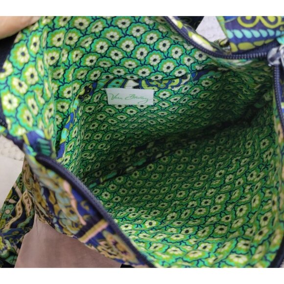 Vera Bradley Hipster Crossbody bag retired Rhythm & Blues zippers quilted EUC - Picture 10 of 12